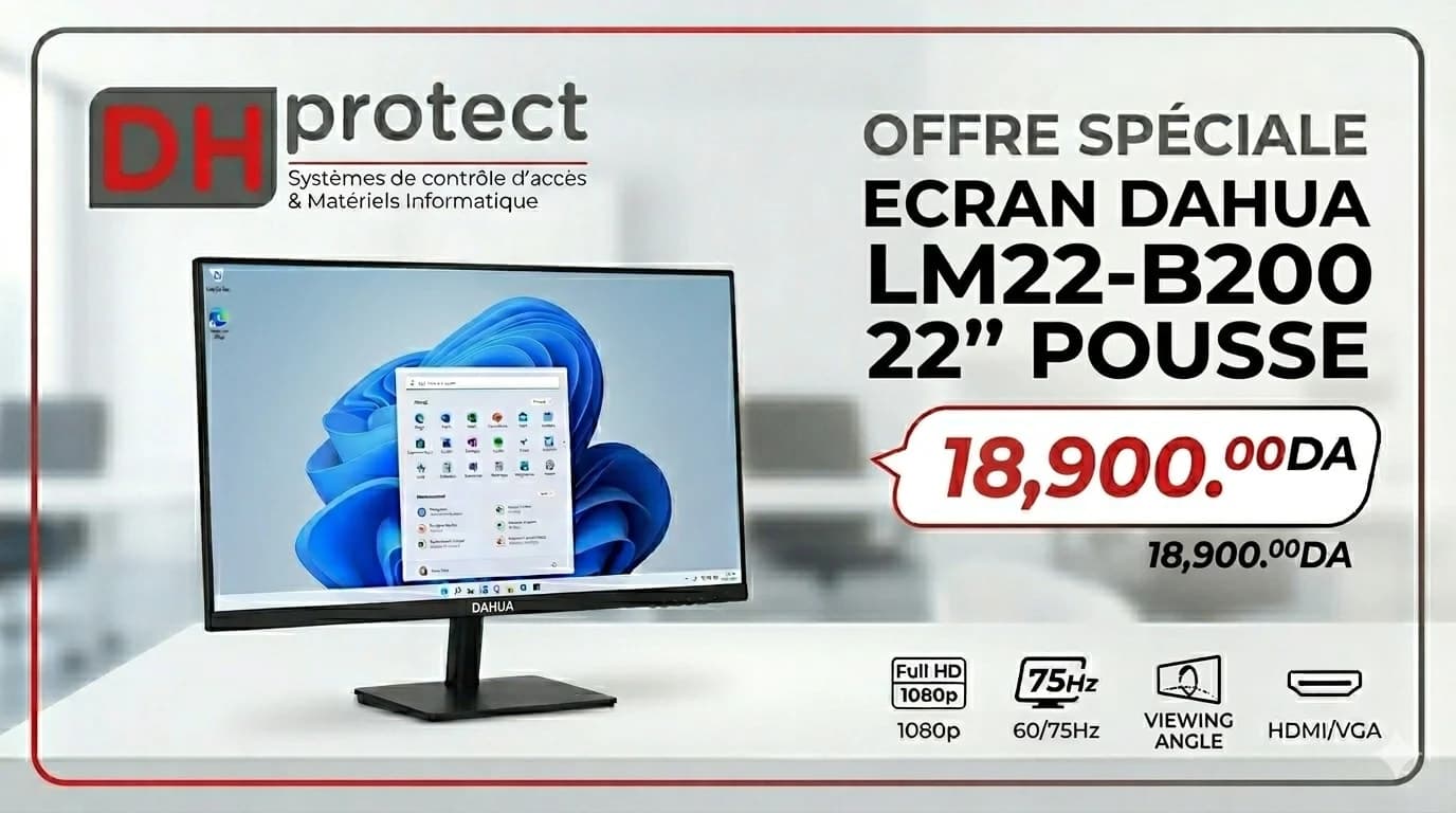 ECRAN DAHUA LM24-B200 22'' POUSSE